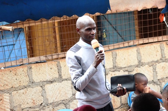 A message of hope is shared from the front.